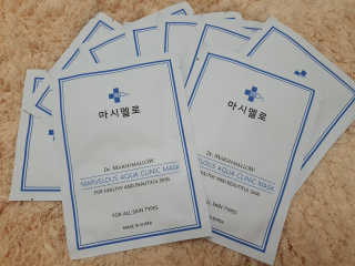 닥터마시멜로 닥터마스멜로 마블러스 아쿠아 클리닉 마스크 — 5점을 준 리뷰어가 2020년 8월 올린 사용 사진