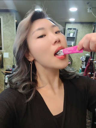 JW중외제약 마이코드 신바이오틱스 유산균 100억 — 5점을 준 리뷰어가 2020년 7월 올린 사용 사진