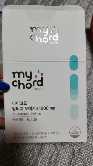 JW중외제약 마이코드 알티지 오메가3 1000 mg — 5점을 준 리뷰어가 2020년 7월 올린 사용 사진