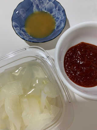 [해주냉면] 신천맛집 매운 비빔냉면 2인분 + 무절임 — 3점을 준 리뷰어가 2020년 5월 올린 사용 사진