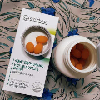 소버스 식물성 오메가3 DHA 600 — 5점을 준 리뷰어가 2020년 4월 올린 사용 사진