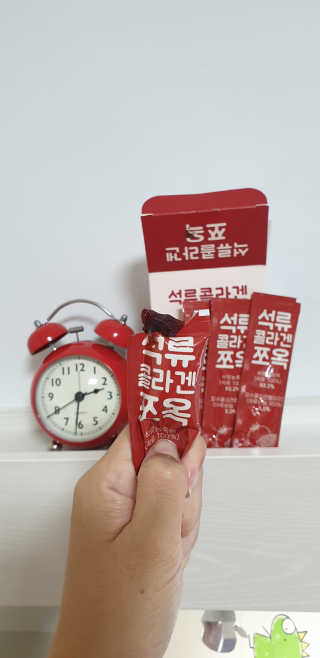 조은약초 석류콜라겐 석류즙 석류쪼옥 젤리 스틱 15포 x 20g — 5점을 준 리뷰어가 2020년 7월 올린 사용 사진