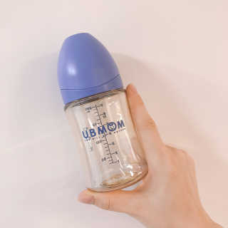 유비맘 PPSU 젖병 노꼭지_200ml_컬러 랜덤 발송 — 5점을 준 리뷰어가 2020년 8월 올린 사용 사진