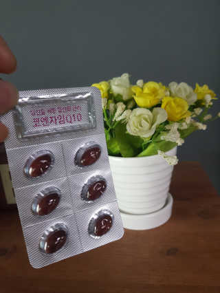 건강한약속 바른 바른 코엔자임Q10 — 5점을 준 리뷰어가 2020년 5월 올린 사용 사진