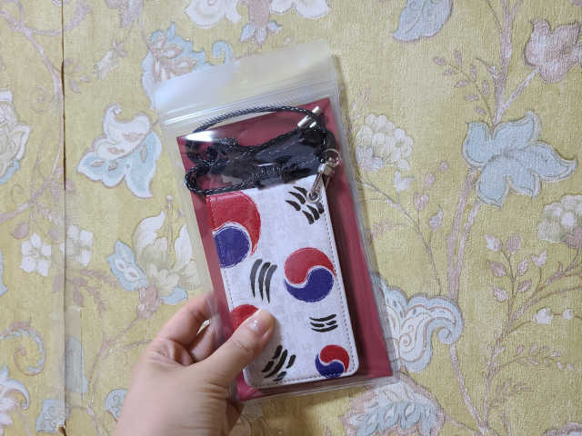 태극기 카드지갑 리뷰 사진