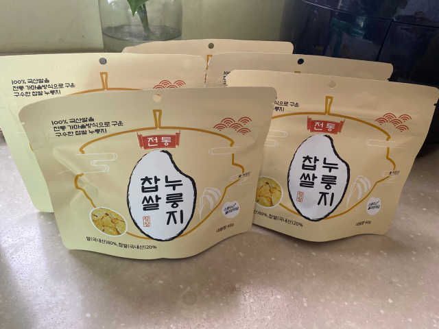 [꾸콤] 참참 전통 찹쌀 누룽지 일주일세트 60g x 5 리뷰 사진