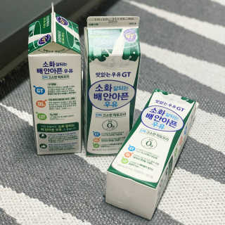 남양유업 맛있는우유GT 소화잘되는 배안아픈우유 3EA — 5점을 준 리뷰어가 2020년 10월 올린 사용 사진