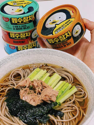 동원참치 펭수참치 — 5점을 준 리뷰어가 2020년 6월 올린 사용 사진