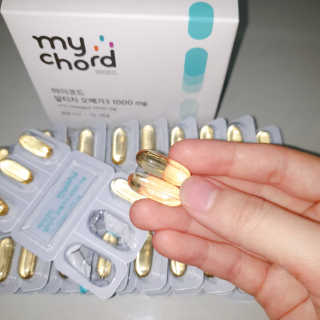 JW중외제약 마이코드 알티지 오메가3 1000 mg — 5점을 준 리뷰어가 2020년 8월 올린 사용 사진