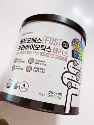 서울약사신협_FOS프리바이오틱스플러스쿠앤크_5gX100포 — 5점을 준 리뷰어가 2020년 5월 올린 사용 사진