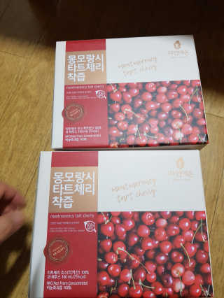 자연에온 몽모랑시 타트체리 착즙 100mL 10개입 2BOX — 5점을 준 리뷰어가 2020년 11월 올린 사용 사진