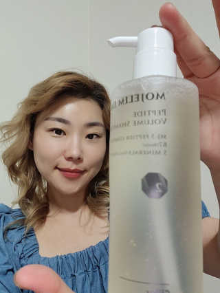모제림닥터 펩타이드 실키 볼륨 샴푸 — 5점을 준 리뷰어가 2020년 10월 올린 사용 사진