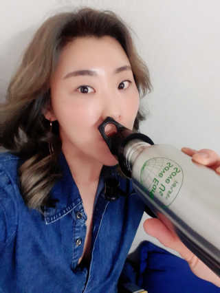 비타맘 지구를 지키는 리퓨리 정수물병 - 플라스틱 남용 예방 — 5점을 준 리뷰어가 2020년 5월 올린 사용 사진