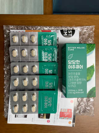 조은약초 국산 당당한 여주큐어 550mg x 30정 x 1박스 — 3.5점을 준 리뷰어가 2020년 8월 올린 사용 사진