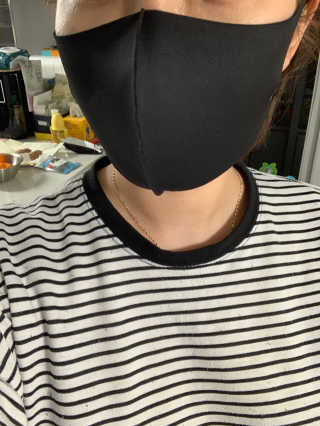 이노레이어 무봉제 마스크_신제품 — 5점을 준 리뷰어가 2020년 12월 올린 사용 사진