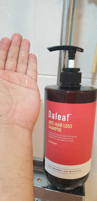 달리프 진저 베러 퍼퓸 탈모 완화 샴푸 1000ml 향 3종 — 5점을 준 리뷰어가 2020년 11월 올린 사용 사진