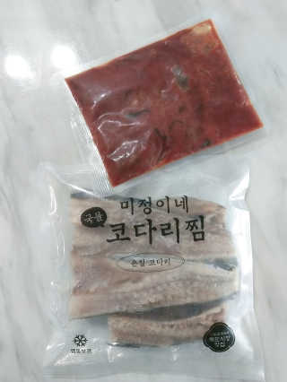 미정이네 코다리찜 [미정이네] 코다리찜 간편식 요리키트 — 5점을 준 리뷰어가 2020년 4월 올린 사용 사진