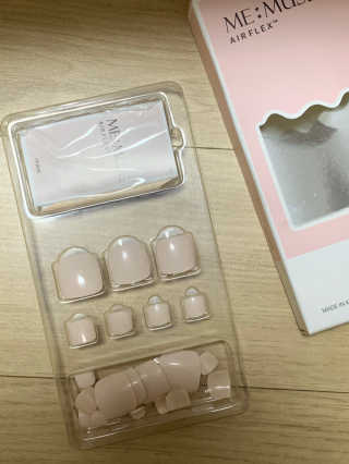 미뮤즈 에어플렉스 네일팁 페디팁 — 4점을 준 리뷰어가 2020년 6월 올린 사용 사진