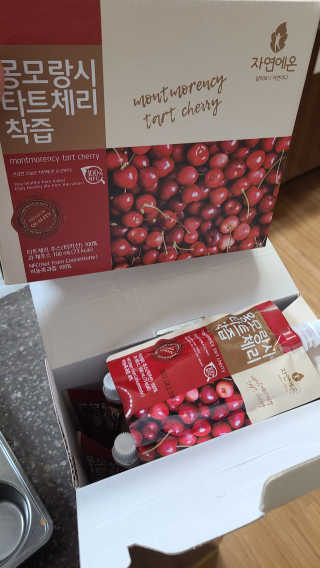 자연에온 몽모랑시 타트체리 착즙 100mL 10개입 2BOX — 5점을 준 리뷰어가 2020년 10월 올린 사용 사진