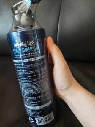 다슈코리아 다슈 데일리 단백질 한방 두피 골드 샴푸 500ml — 5점을 준 리뷰어가 2020년 4월 올린 사용 사진