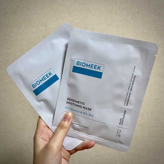 바이오믹 BIOMEEK SENSIMETIC SOOTHING MASK.S — 5점을 준 리뷰어가 2020년 6월 올린 사용 사진