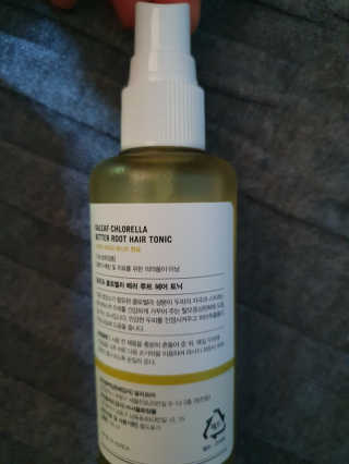 달리프 클로렐라 베러 루트 헤어토닉 100ml — 5점을 준 리뷰어가 2020년 10월 올린 사용 사진
