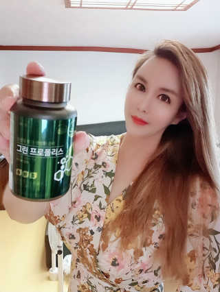 건강한약속 바른 바른 그린 프로폴리스 츄어블 — 4.5점을 준 리뷰어가 2020년 8월 올린 사용 사진