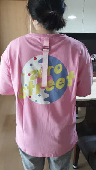 제로스트릿 ZERO STREET - BACK DONUT T-SHIRT 7 COLOR — 5점을 준 리뷰어가 2020년 7월 올린 사용 사진