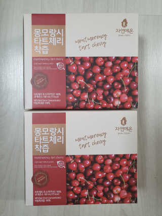 자연에온 몽모랑시 타트체리 착즙 100mL 10개입 2BOX — 5점을 준 리뷰어가 2020년 10월 올린 사용 사진