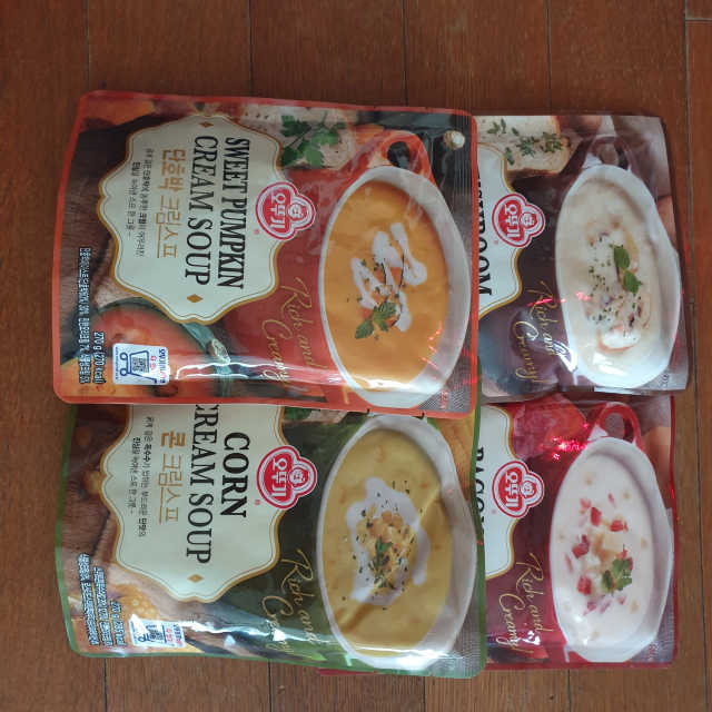 오뚜기 파우치스프 4종 리뷰 사진