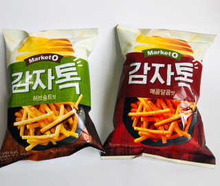 마켓오 감자톡 허브솔트맛/매콤달콤맛 — 5점을 준 리뷰어가 2020년 6월 올린 사용 사진