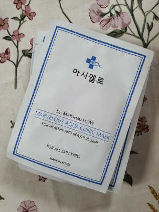 닥터마시멜로 닥터마스멜로 마블러스 아쿠아 클리닉 마스크 — 5점을 준 리뷰어가 2020년 10월 올린 사용 사진