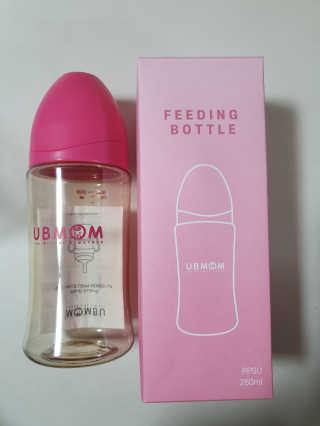 유비맘 PPSU 젖병 노꼭지_260ml_컬러 랜덤 발송 — 5점을 준 리뷰어가 2020년 11월 올린 사용 사진