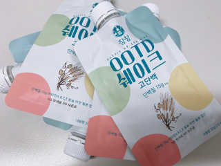 [꾸콤] 참참 OOTD쉐이크 고단백 일주일세트 50g x 5 — 3.5점을 준 리뷰어가 2020년 10월 올린 사용 사진