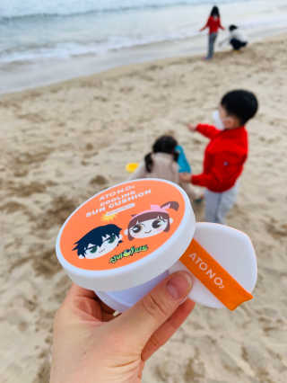 [아토앤오투]신비아파트 에디션 유아용 선케어 3종 랜덤 — 5점을 준 리뷰어가 2020년 4월 올린 사용 사진