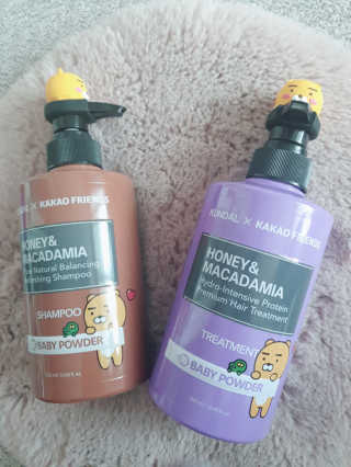 KUNDAL [쿤달 X 카카오프렌즈] 샴푸/트리트먼트 500ml 2구 세트 — 5점을 준 리뷰어가 2020년 11월 올린 사용 사진