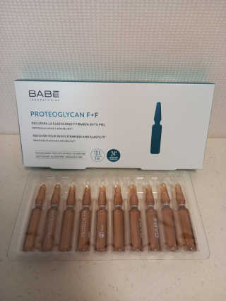 바베 BABE 바베 프로테오글리칸 F+F 앰플 솔루션 — 3점을 준 리뷰어가 2020년 8월 올린 사용 사진