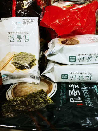 한촌몰 바다공작소 전통김_명품돌김세트 — 5점을 준 리뷰어가 2020년 11월 올린 사용 사진