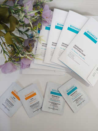 바이오믹 BIOMEEK SENSIMETIC SOOTHING MASK.S — 5점을 준 리뷰어가 2020년 7월 올린 사용 사진