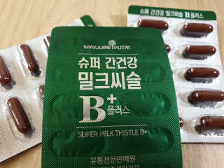 메이준뉴트리 슈퍼 간건강 밀크씨슬 B+ — 5점을 준 리뷰어가 2020년 6월 올린 사용 사진