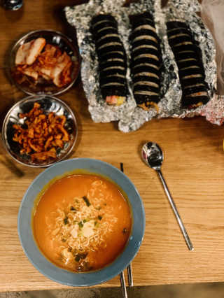 [풀무원] 자연은맛있다 정면, 백면, 홍면  세트 — 5점을 준 리뷰어가 2020년 9월 올린 사용 사진