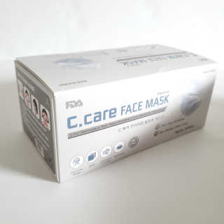C.Care 프리미엄 3겹 페이스 마스크 50개 상자 포함 피부 친화적인 부드러운 안감 Made in Korea FDA 승인 — 5점을 준 리뷰어가 2021년 1월 올린 사용 사진