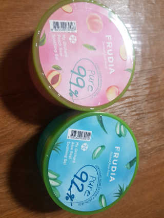 [후르디아] 피부갈증해소- 알로에+복숭아 수딩젤 2set — 5점을 준 리뷰어가 2020년 8월 올린 사용 사진