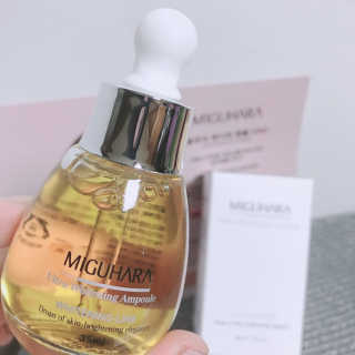 미구하라 울트라 화이트닝 앰플 35ml — 5점을 준 리뷰어가 2020년 5월 올린 사용 사진