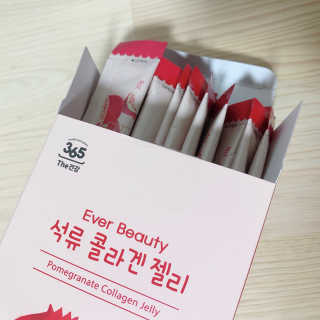 365더건강 에버뷰티 석류콜라겐 젤리 — 5점을 준 리뷰어가 2020년 8월 올린 사용 사진