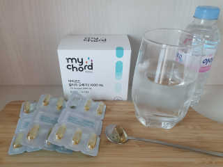 JW중외제약 마이코드 알티지 오메가3 1000 mg — 5점을 준 리뷰어가 2020년 9월 올린 사용 사진