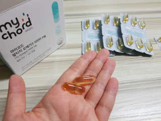 JW중외제약 마이코드 알티지 오메가3 1000 mg — 4점을 준 리뷰어가 2020년 9월 올린 사용 사진