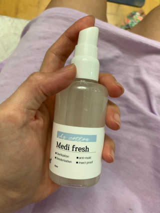 순수연구소 메디프레쉬80ml 천연 향균 섬유 탈취제 — 3점을 준 리뷰어가 2020년 5월 올린 사용 사진