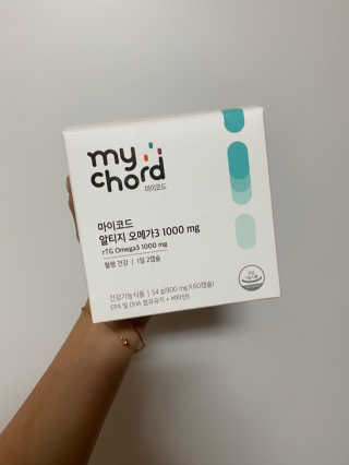 JW중외제약 마이코드 알티지 오메가3 1000 mg — 5점을 준 리뷰어가 2020년 8월 올린 사용 사진