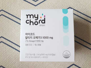 JW중외제약 마이코드 알티지 오메가3 1000 mg — 5점을 준 리뷰어가 2020년 6월 올린 사용 사진